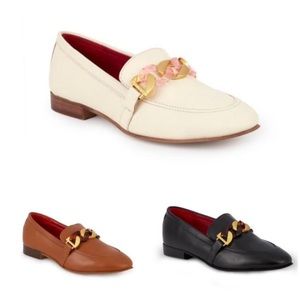 Kurt Geiger Black Kiara Leather Slip On Loafers